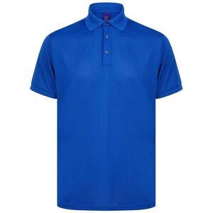 Henbury Mens Piqu Polo Shirt / Royal Blue